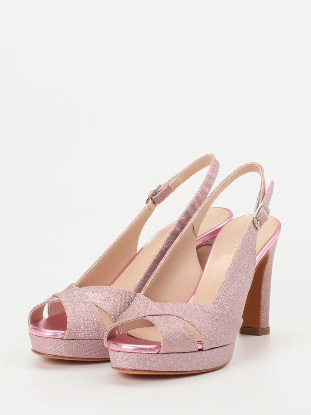 – Plateau-Sandalette aus Metallicleder Rosé-Konstantin Starke Online