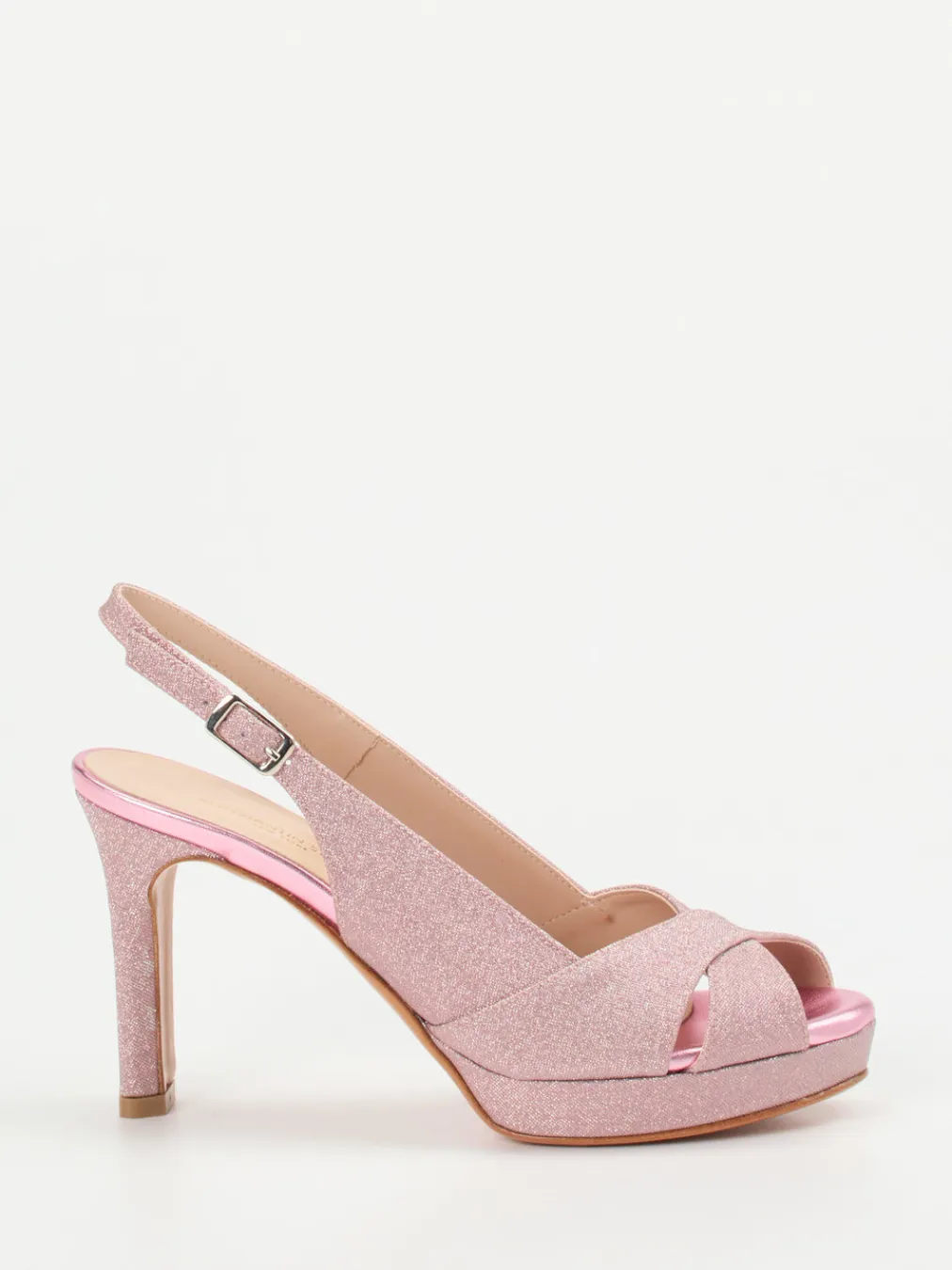 – Plateau-Sandalette aus Metallicleder Rosé-Konstantin Starke Online