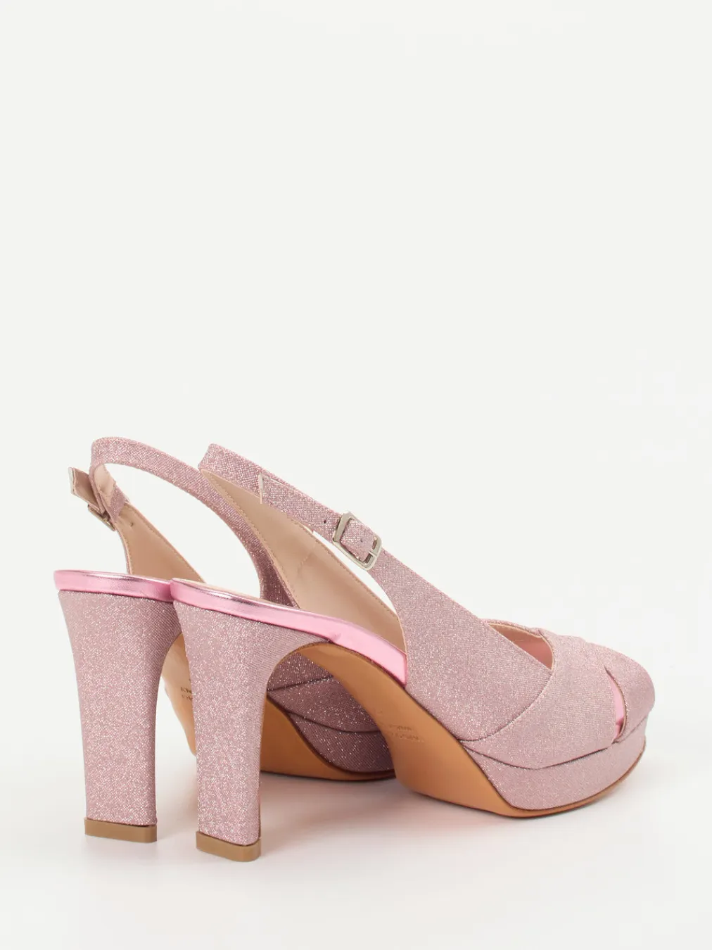 – Plateau-Sandalette aus Metallicleder Rosé-Konstantin Starke Online