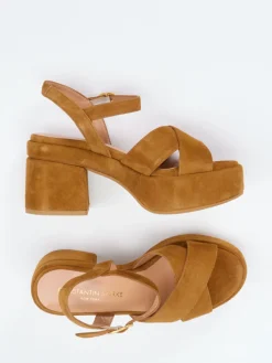 – Plateau-Sandaletten aus Veloursleder-Konstantin Starke Clearance