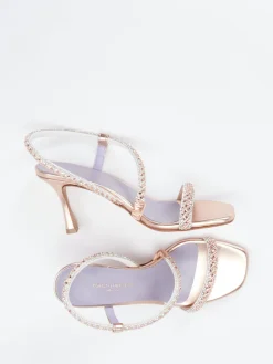 – Sandalette aus Metallicleder Roségold-Konstantin Starke Discount