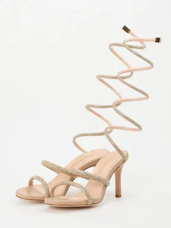 – Sandaletten aus Metallicleder nude-Konstantin Starke Hot