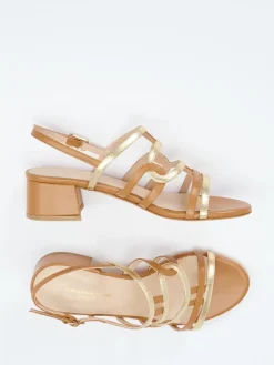 – Sandalette aus Metallicleder-Konstantin Starke Discount