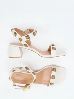 – Sandalen aus Lammleder cremeweiß-Konstantin Starke Clearance