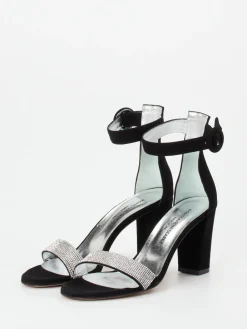 – Sandalette aus Veloursleder-Konstantin Starke New