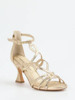 – Sandaletten aus Metallicleder farben-Konstantin Starke Online