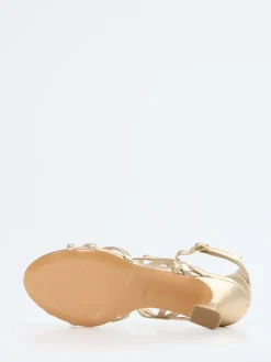 – Sandaletten aus Metallicleder farben-Konstantin Starke Online