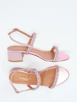 – Sandalette aus Metallicleder-Konstantin Starke Sale