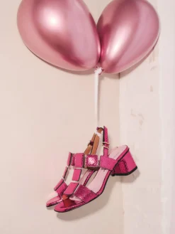 – Sandalette aus Metallicleder-Konstantin Starke Clearance