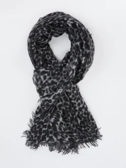 – Schal aus Kunstfaser mit Leoprint-Konstantin Starke Discount