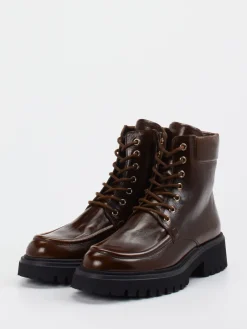 – Schnürboots aus Kalbleder Dunkel-Konstantin Starke Sale