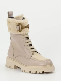 – Schnürboots aus Kalbleder grau-Konstantin Starke New