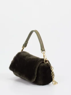 – Schultertasche aus Kunstfell Dunkeloliv-Konstantin Starke Online