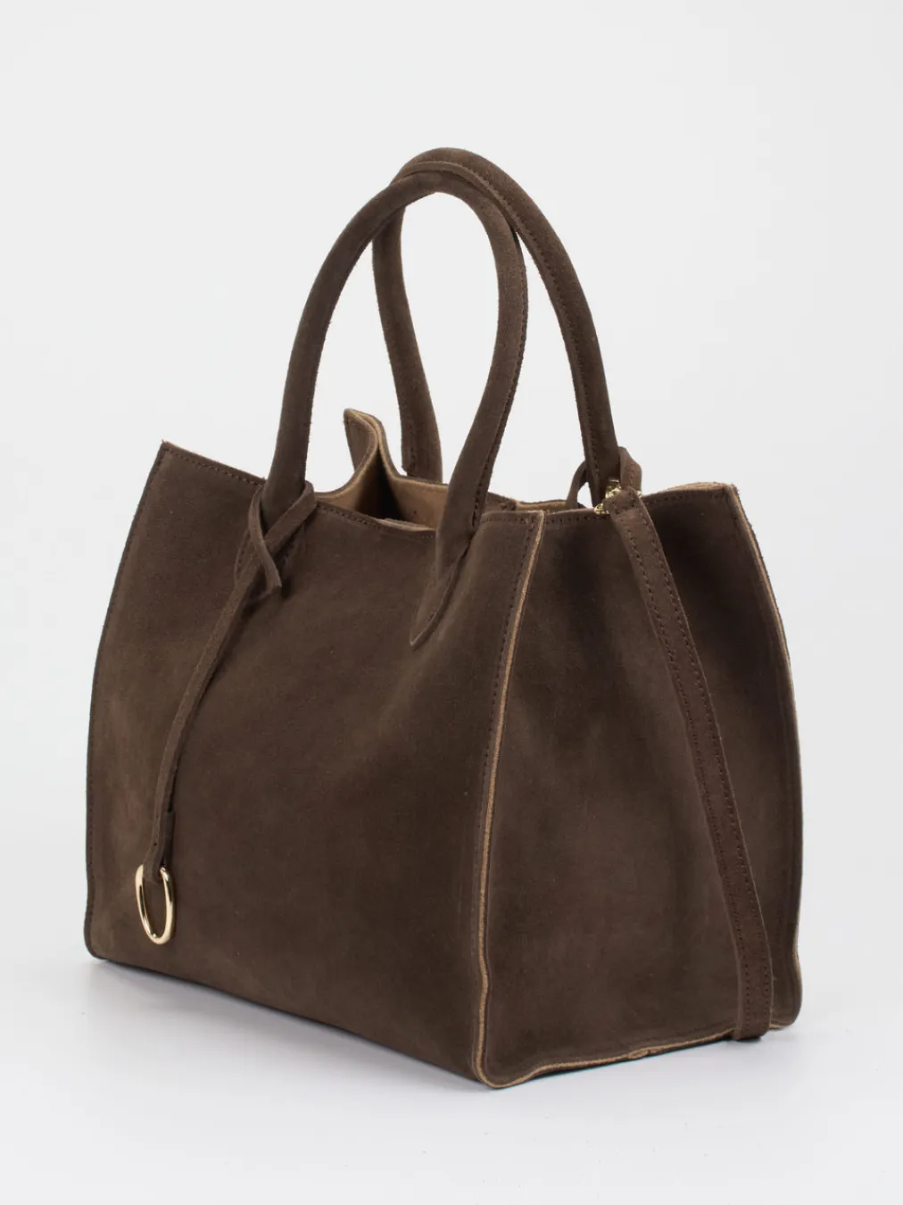 – Shopper aus Veloursleder Dunkel-Konstantin Starke Hot