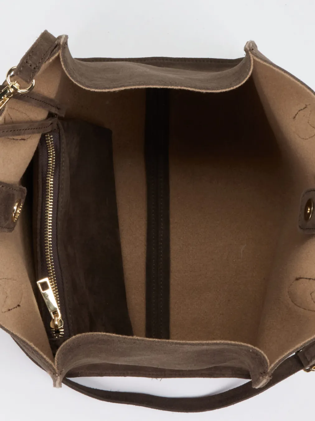 – Shopper aus Veloursleder Dunkel-Konstantin Starke Hot