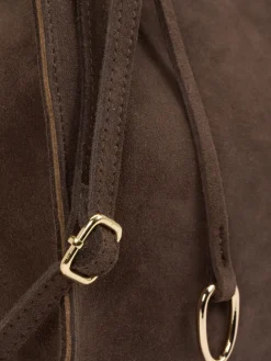 – Shopper aus Veloursleder Dunkel-Konstantin Starke Hot