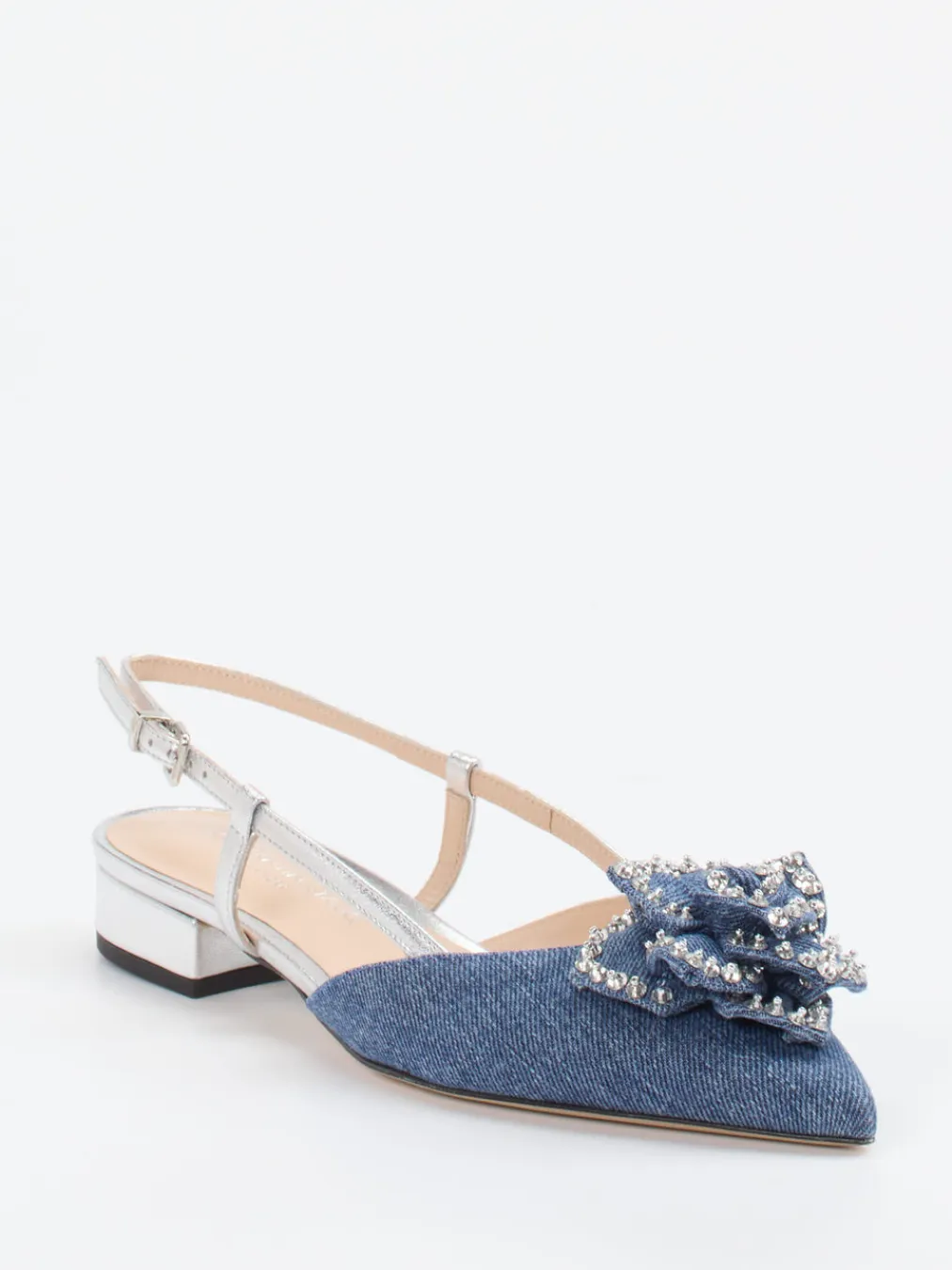 – Slingback-Ballerinas aus Denim-Konstantin Starke Hot
