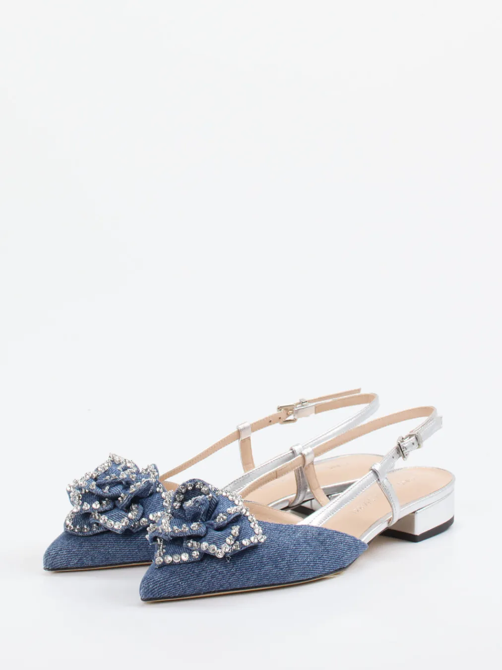 – Slingback-Ballerinas aus Denim-Konstantin Starke Hot