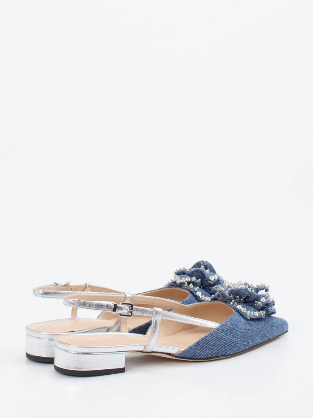 – Slingback-Ballerinas aus Denim-Konstantin Starke Hot