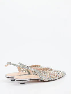 – Slingback-Ballerinas aus Flechtleder color-Konstantin Starke Hot