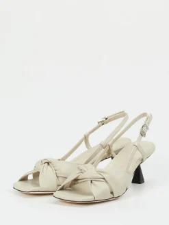 – Slingback-Sandalette aus Lammleder Cremeweiß-Konstantin Starke New