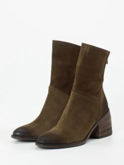 – Stiefelette aus Veloursleder-Konstantin Starke Online