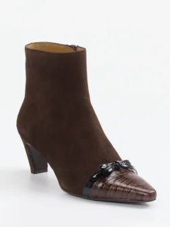 – Stiefeletten aus Veloursleder Dunkel-Konstantin Starke Sale