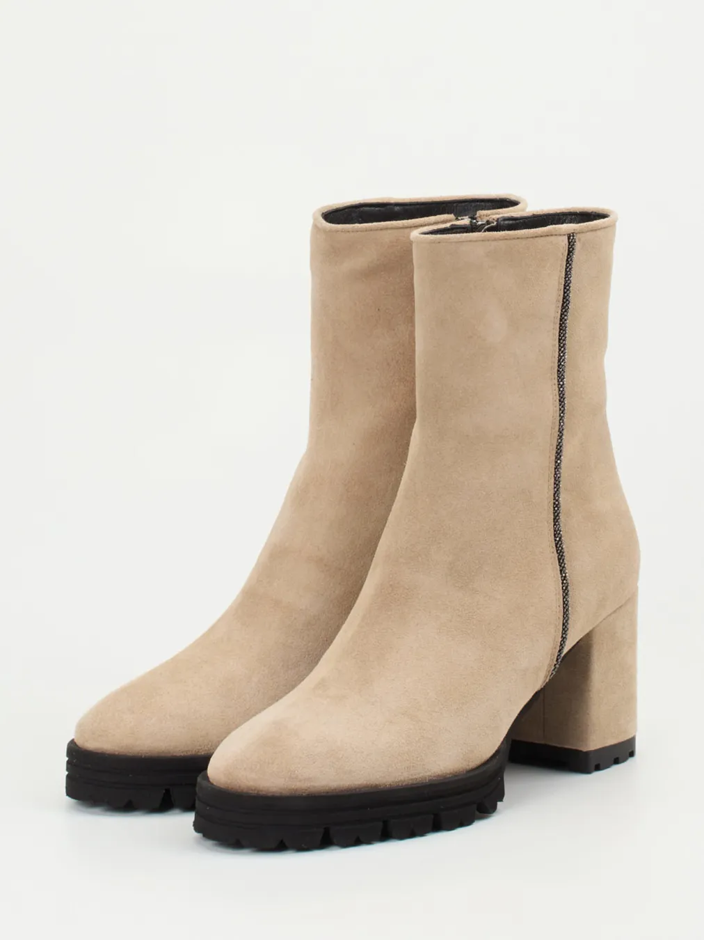 – Stiefeletten aus Veloursleder-Konstantin Starke Online