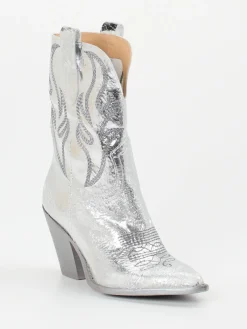 – Stiefeletten aus Metallic-Leder-Konstantin Starke Clearance