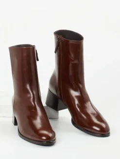 – Stiefeletten aus Lammleder schoko-Konstantin Starke Clearance