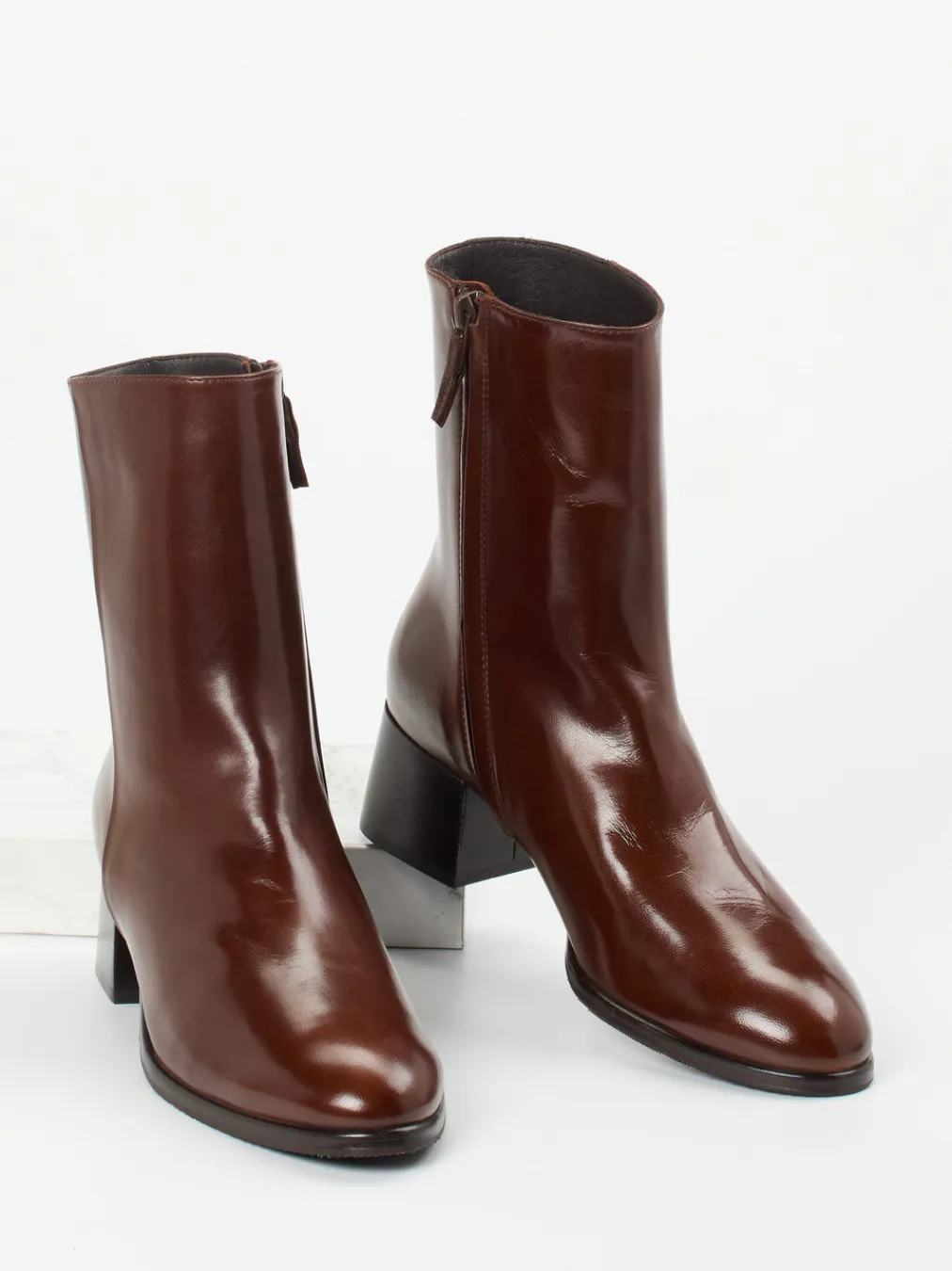 – Stiefeletten aus Lammleder schoko-Konstantin Starke Clearance