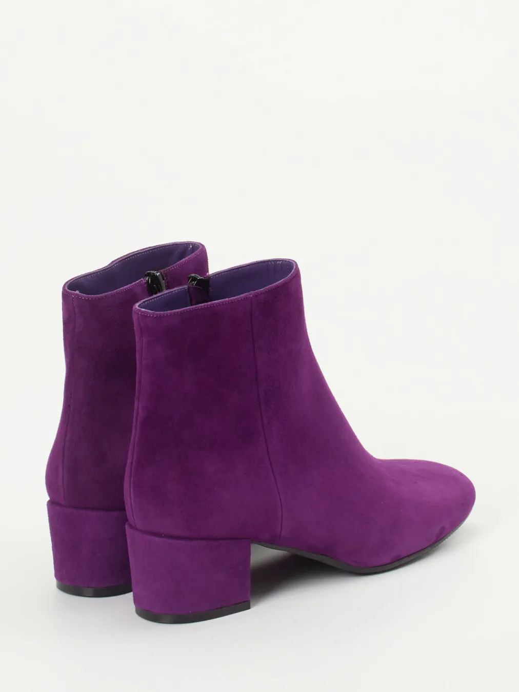 – Stiefelette aus Veloursleder Violett-Konstantin Starke Best