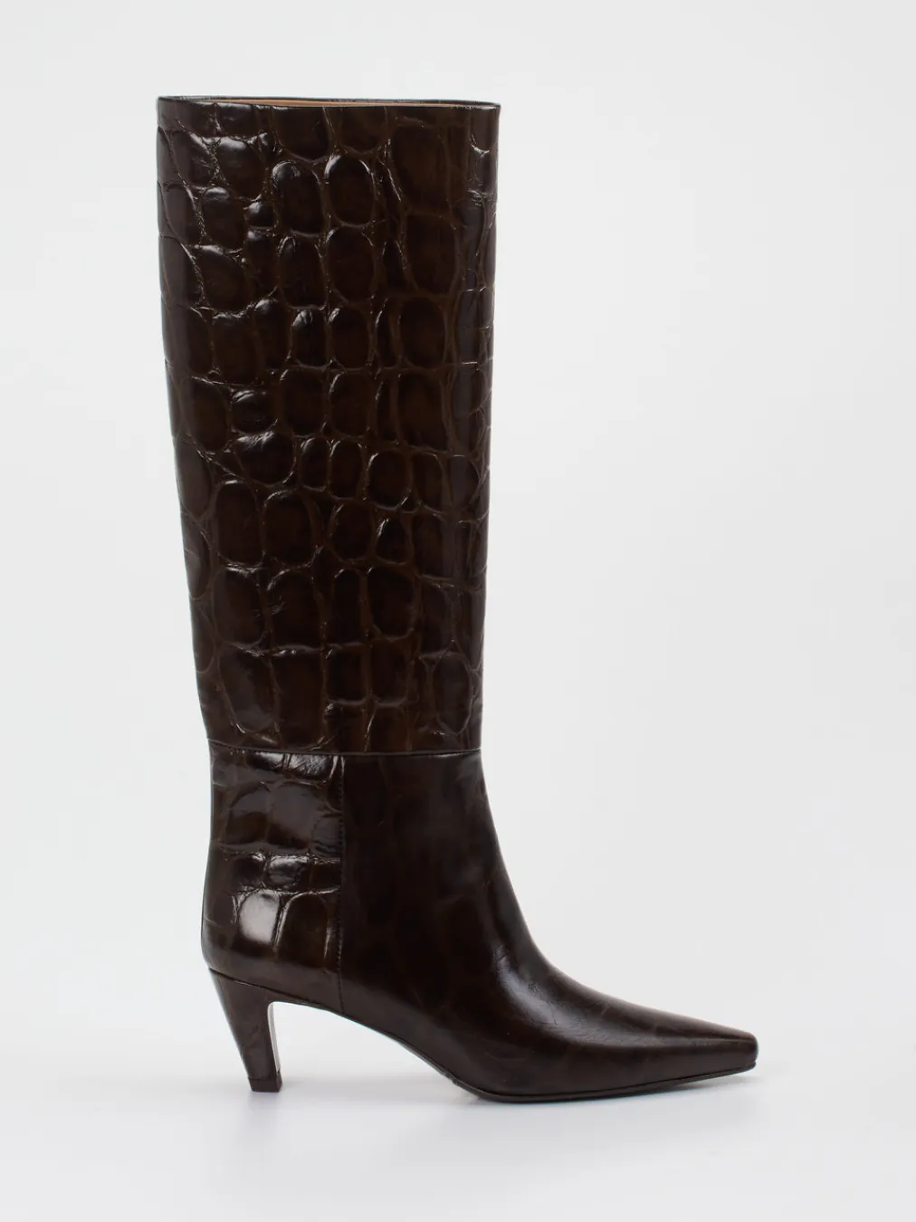 – Stiefel aus geprägtem Leder Dunkel-Konstantin Starke New