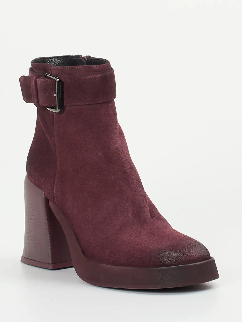 – Stiefeletten aus Veloursleder Bordeaux-Konstantin Starke Outlet