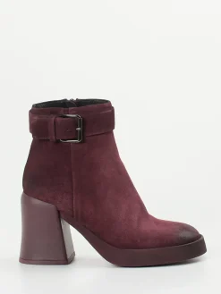 – Stiefeletten aus Veloursleder Bordeaux-Konstantin Starke Outlet