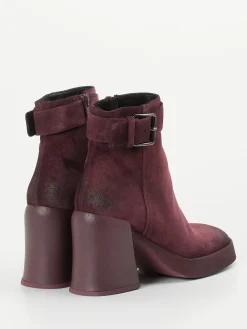 – Stiefeletten aus Veloursleder Bordeaux-Konstantin Starke Outlet