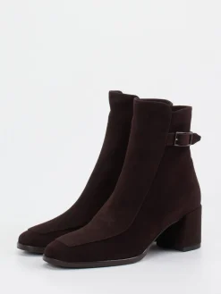 – Stiefeletten aus Veloursleder Dunkel-Konstantin Starke Hot