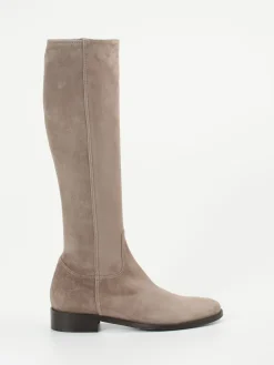 – Stiefel aus Veloursleder in Taupe-Konstantin Starke