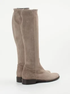 – Stiefel aus Veloursleder in Taupe-Konstantin Starke