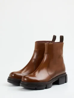 – Stiefeletten aus Kalbleder Cognac-Konstantin Starke Outlet