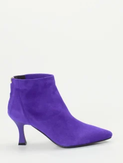 – Stiefelette aus Veloursleder Violett-Konstantin Starke Sale
