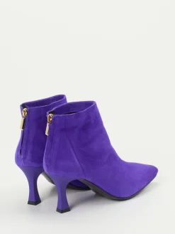 – Stiefelette aus Veloursleder Violett-Konstantin Starke Sale
