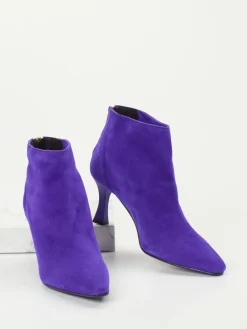 – Stiefelette aus Veloursleder Violett-Konstantin Starke Sale