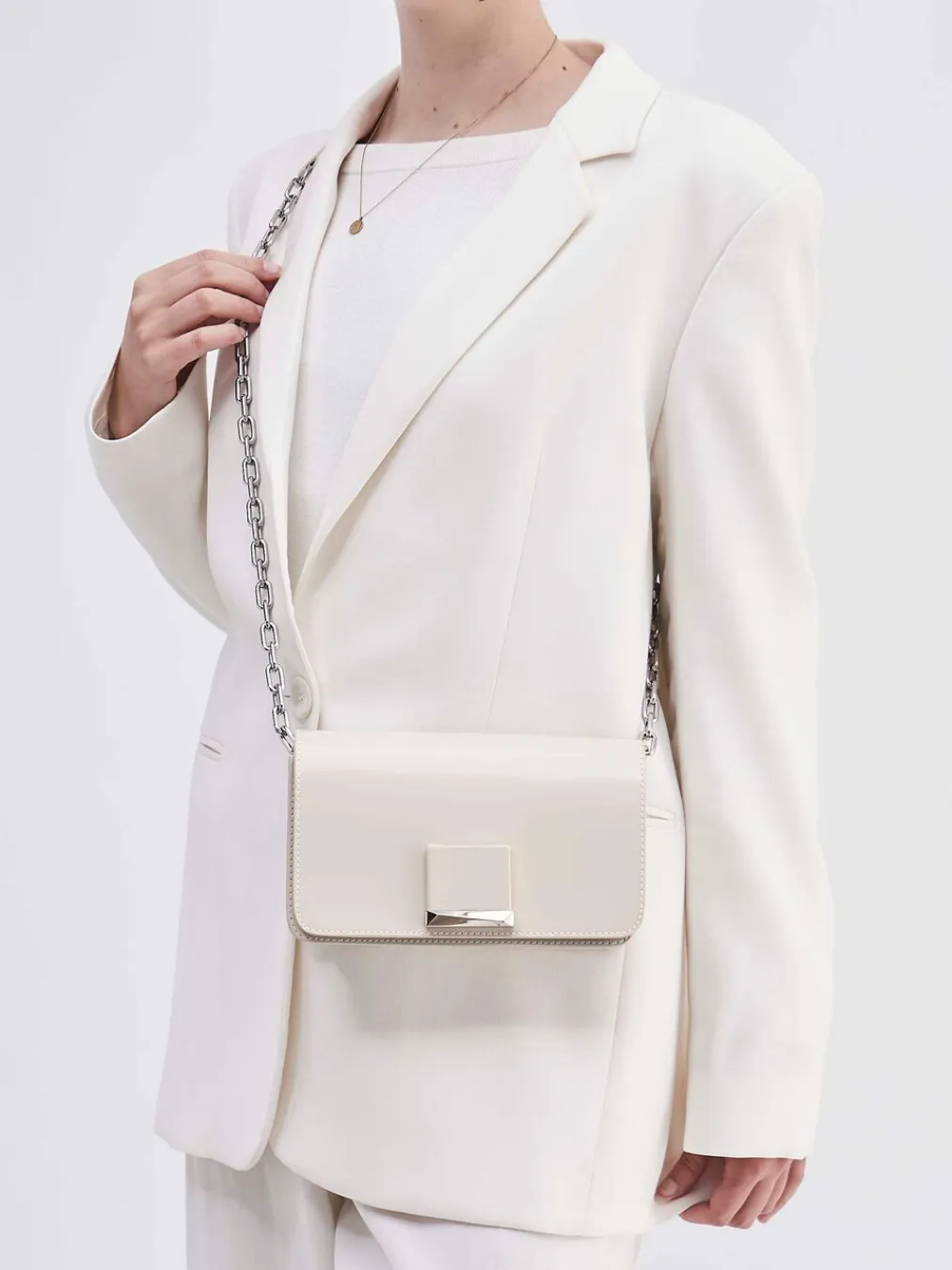 – Umhängetasche aus Leder Nude-Konstantin Starke Clearance