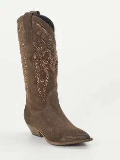 – Westernstiefel aus Veloursleder-Konstantin Starke Outlet