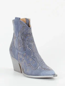 – Western-Stiefelette aus Veloursleder-Konstantin Starke Sale