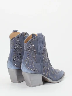 – Western-Stiefelette aus Veloursleder-Konstantin Starke Sale