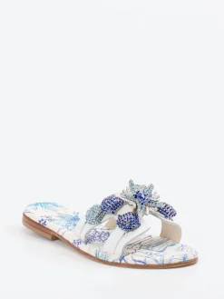 – Zehensandalen aus Lammleder Weiß--Konstantin Starke Discount