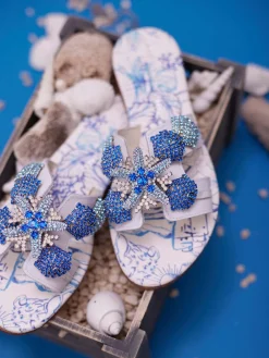 – Zehensandalen aus Lammleder Weiß--Konstantin Starke Discount