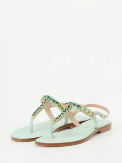 – Zehentrenner aus Metallicleder mint-Konstantin Starke Hot